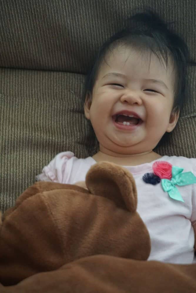 Laughing baby