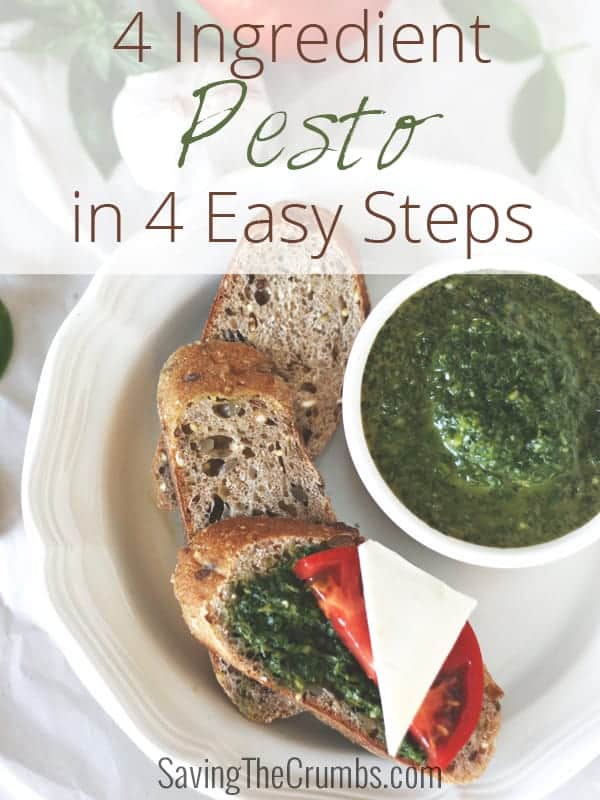 4 Ingredient Pesto in 4 Easy Steps