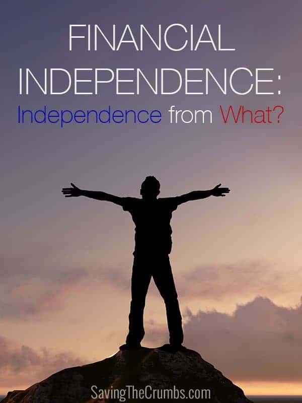 Financial Independence: Independence from What?