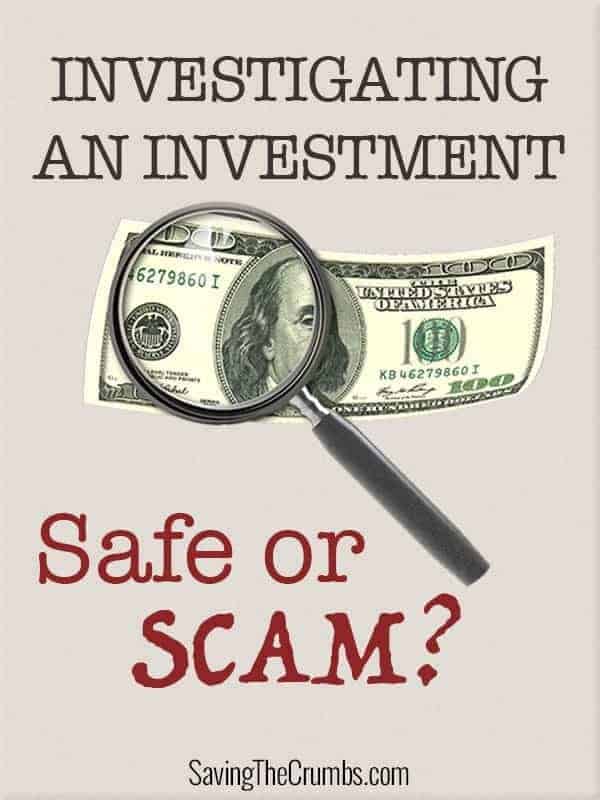 Investigating an Investment: Safe or Scam?