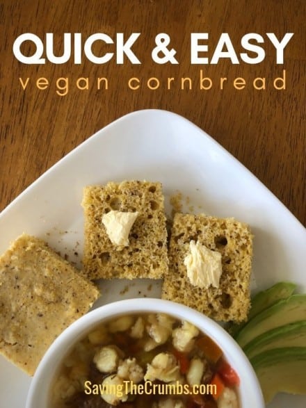 Quick & Easy Vegan Cornbread