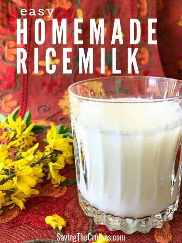 Easy Homemade Rice Milk